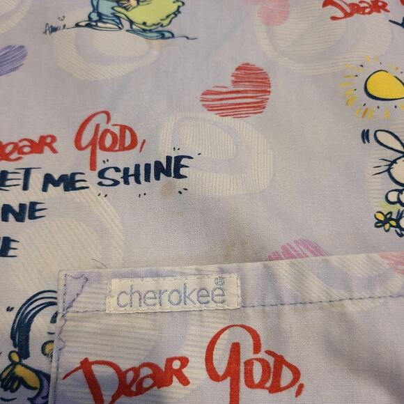 Dear God kids xs women's scrub top - Picture 2 of 8